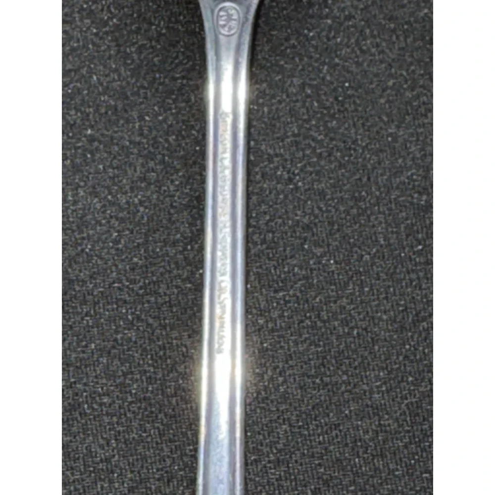 4 Simon L & George H Rogers Co Stainless Oneida Iced Teaspoons Homestead Long
